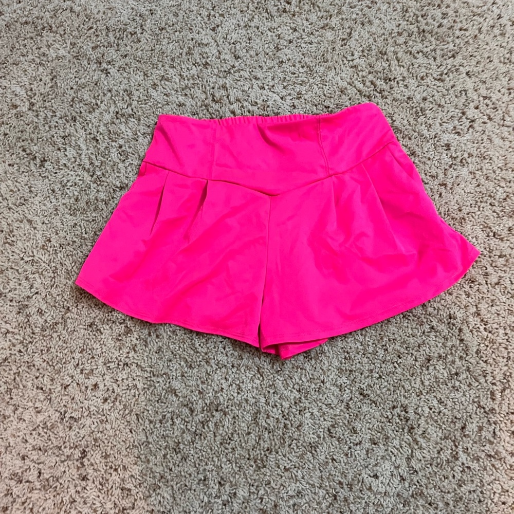 Tiger Friday hot pink flowy shorts